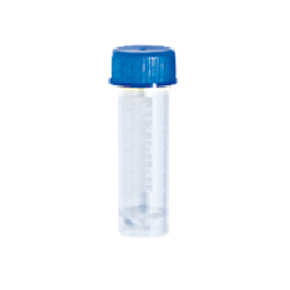 5ml Tube and Screw Cap, Blue, Polypropylene, Sterile, 100/Bag