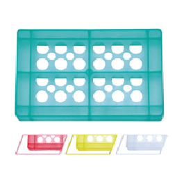 Floating Microtube Racks Octagon, Yellow