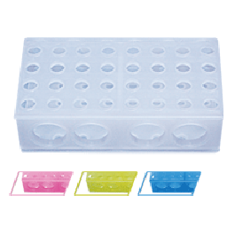 4-Ways Microtube and Centrifuge Tubes Racks, Natural