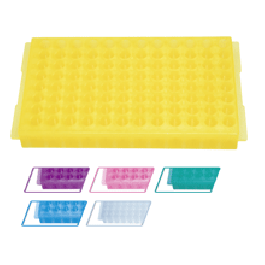 96-Well Rack, Reversible, Blue