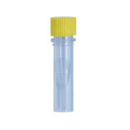 0.5ml Skirted Tube With Screw Cap, Sterile, Yellow, 500/Bag