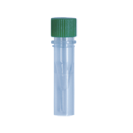 0.5ml Skirted Tube With Screw Cap, Sterile, Green, 500/Bag