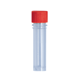 2ml Skirted Tube With Screw Cap, Sterile, Red, 500/Bag