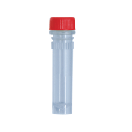 2ml Skirted Tube With Screw Cap, Sterile, Red, 500/Bag