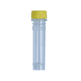 2ml Skirted Tube With Screw Cap, Sterile, Yellow, 500/Bag