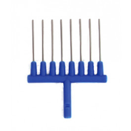 Optional eight channel adapter, fine tip stainless steel