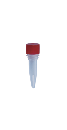 0.5ml Conical Tube With Screw Cap, Sterile, Red, 500/Bag