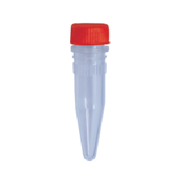1.5ml Conical Tube With Screw Cap, Sterile, Red, 500/Bag