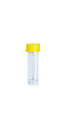 5ml Tube and Screw Cap, Yellow, Polypropylene, Sterile, 100/Bag