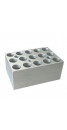 Block, 15 x 1.5ml or 2.0ml centrifuge tubes (conical)
