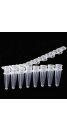 8 Strip 0.2ml PCR Tube with Caps (Flat), Sterile, 125/Bag