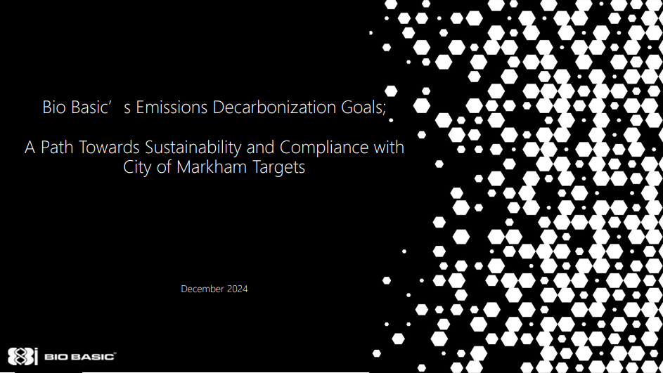 Bio Basic's Emissions Decarbonization Goals