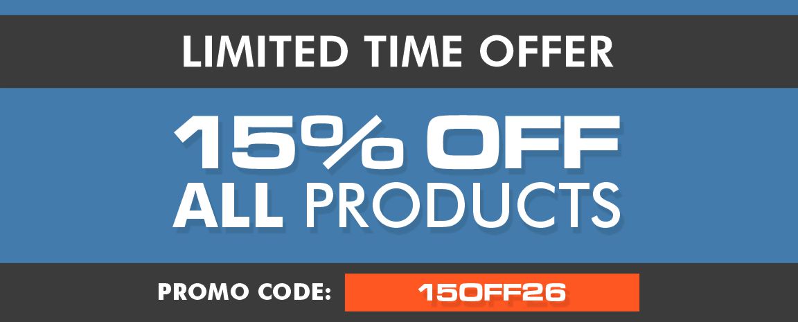 15% off all products